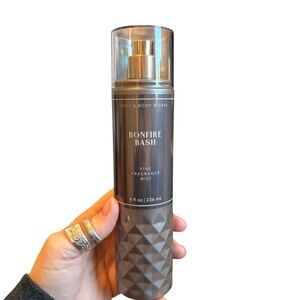 Bath & Body Works Bonfire Bash Mist - Gray and Gold